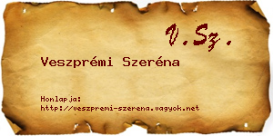 Veszprémi Szeréna névjegykártya